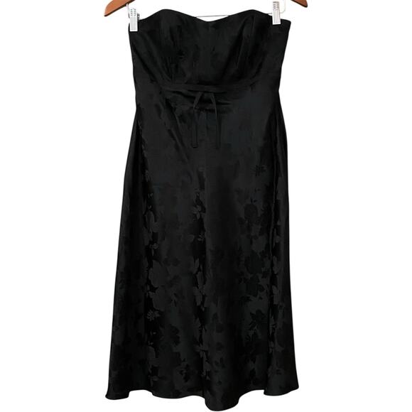 Vintage Y2K Banana Republic Strapless Mini Dress 6P 100% Silk Floral Whimsigoth - Picture 13 of 14